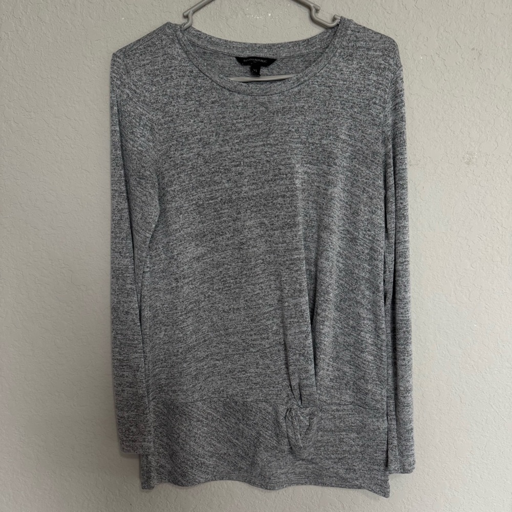 Banana Republic Gray LUXESPUN TWIST TUNIC Sz SX